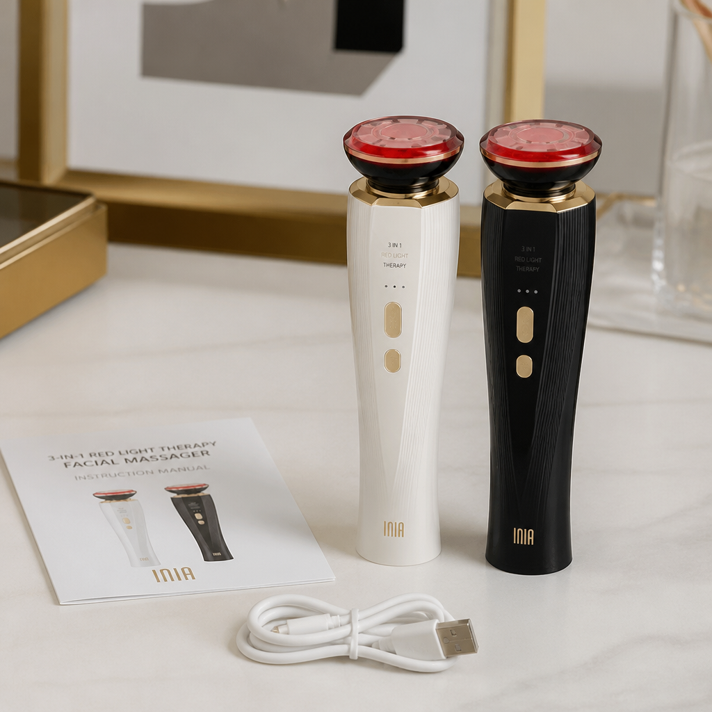 3-in-1 Red Light Therapy Facial Massager
